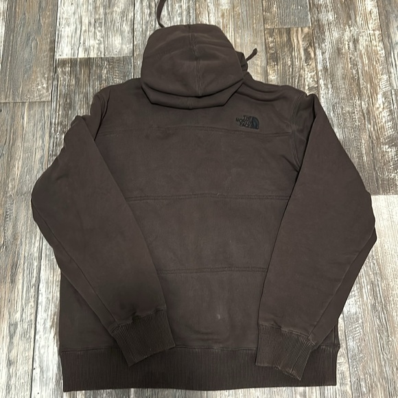 The North Face Lower East Side Choco brown Fleece Lined Full Zip Jacket Sz Large - Picture 3 of 3